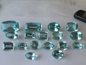 อัญมณีสีฟ้าหลวมสำหรับเครื่องประดับหินตัดพลอยสีฟ้าธรรมชาติ - Product Image 2