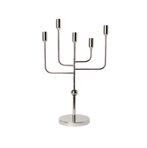 Candelabros de aluminio de color plateado con diseño admirable, candelabros de mesa para hoteles y bodas para la venta caliente - Product Image 4