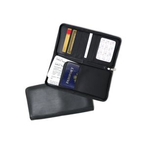 Custom made en cuir Rfid Blocage passeport cas avec la carte slots - Product Image 1