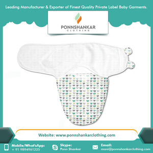 High Quality Pure Organic Cotton Muslin Adjustable Swaddle <b>Wrap</b> for Sale 100% Organic cotton baby swaddle <b>wrap</b> - Product Image 4