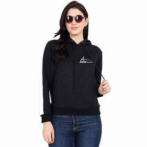 Sweat à capuche pour femme, style décontracté, pull-over, blanc, design simple, avec cordon de serrage, poches kangourou, pour filles - Product Image 1