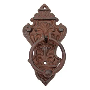 Battente decorativo per porta in ghisa a forma di bronzo