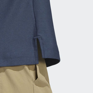 Chemises de golf pour hommes, coupe classique, logo personnalisé, style sportif ajusté, tissu sergé, manches courtes, séchage rapide, écologiques, OEM/ODM - Product Image 6