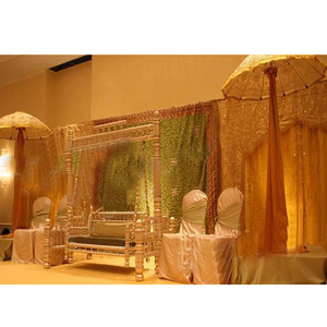 ชุดสำหรับแสดงบนเวทีงานแต่งงานแบบมุสลิมชุดตกแต่งสำหรับเวทีงานแต่งงานแบบเอเชียชุดล่าสุด medhidi Sangeet อุปกรณ์ตกแต่งเวทีออสเตรเลีย - Product Image 1