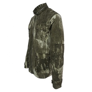 <b>Men's</b> Heavy-Duty Canvas Work <b>Jacket</b> Custom Logo Lined Casual Workwear for Winter Plus Size Cotton <b>Filled</b> - Product Image 4