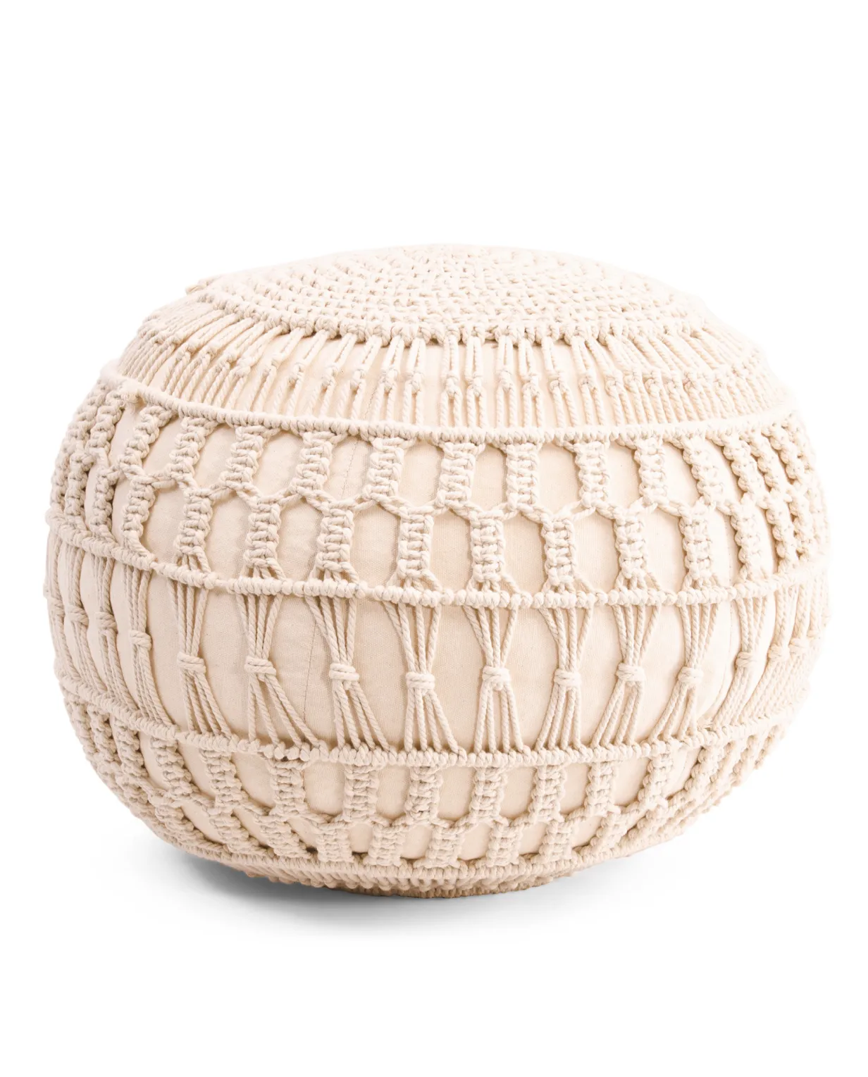 Tùy chỉnh thiết kế macrame vuông pouf cho khách, phòng, văn phòng ở mức giá rất thấp OEM chất lượng cao nhãn hiệu riêng Ấn Độ