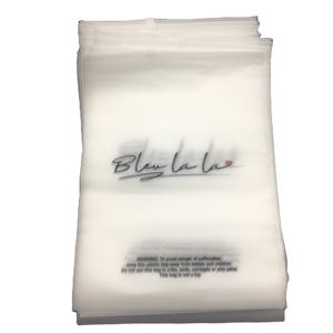 Sac à fermeture éclair de taille personnalisée en gros 12*22cm Emballage à fermeture éclair blanc/transparent en plastique PE refermable - Product Image 1
