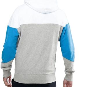 Men's High Quality French Fabric <b>Gym</b> <b>Hoodie</b> Custom Logo Winter Color Block Design Embroidered Compression Features New Arrival - Product Image 3