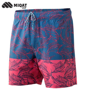 Short de bain à taille élastique et à séchage rapide de 5.5 pouces pour hommes, short de pêche en plein air personnalisé en gros - Product Image 5