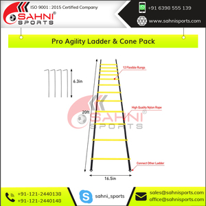 Conjunto de Escalera de Agilidad y Conos para Entrenamiento de Fútbol, Equipo de Entrenamiento de Velocidad, Kit de Escalera de Agilidad para Fútbol - Product Image 6