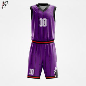 Uniformes de basket-ball personnalisés de haute qualité pour hommes ensemble 2 pièces Sublimation imprimé grande taille nouveaux vêtements de sport - Product Image 5