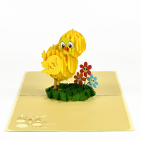 Tarjetas emergentes animales artesanía de papel personalizado hecho a mano aniversario Día DE LA MADRE 3D tarjeta de felicitación emergente del proveedor de Vietnam