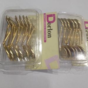 Miroir rond doré de haute qualité avec poignée en acier inoxydable avec nom et logo personnalisés - Product Image 1