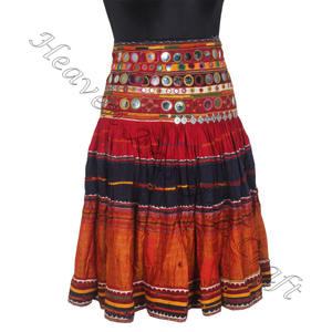 Jaipuri <b>Skirts</b> Banjara <b>Skirts</b> <b>Long</b> <b>Skirts</b> Banjara <b>Skirt</b> Rabari Collectible Banjara Belly Dance Kuchi Ethnic Vintage Handmade - Product Image 4