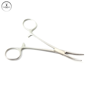 Outils de perçage corporel Pince Kelly Courbe 14CM Qualité professionnelle Acier inoxydable Vente en gros Brillant Mat et Couleur - Product Image 5