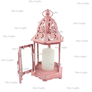 โคมไฟแขวนสีแดงทำด้วยมือโคมไฟเหล็กและแก้วสำหรับงานแต่งงานใช้ในบ้านและในงานดีไซน์ที่ได้เปรียบ - Product Image 3