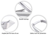 Pince à cuticules professionnelle style Nghia, modèle D-01 JAW 12, 14, 16, en acier inoxydable, fabriquée par Life Care