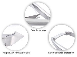 Pince à cuticules Nghia Nipper D-01 JAW 12,14,16 pinces à ongles en acier inoxydable, fabriquées en acier inoxydable de haute qualité par Life Care. - Product Image 5