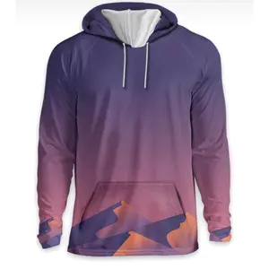 2024 Pullover Sublimated Polyester Fabric Hoodies For Unisex Made by Fleece Fabric Enterprises