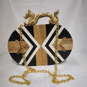 Lametierartz-bandolera de madera importada, bolso de mano hecho a mano - Product Image 6