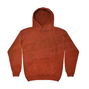 Venta al por mayor 100% algodón blanqueado ácido lavado Sudadera con capucha diseño forrado con característica Anti-encogimiento - Product Image 3