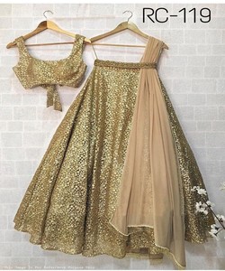 Fil à broder en soie de rayonne de créateur lehenga choli avec dupatta festival wear meilleur prix vêtement ethnique surat alphanumero - Product Image 3