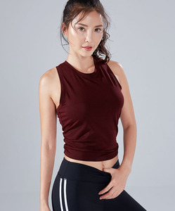 Manufacturer Custom made Quick Dry Anti-shrink Custom Gym Workout women's breathable Sports Yoga Fitness Tank <b>Tops</b> For Women - Product Image 6