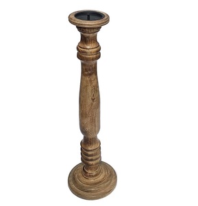 100% ไม้ธรรมชาติยืนเทียนสำหรับฟรีออกแบบที่เรียบง่ายตกแต่งบ้านของขวัญไม้เชิงเทียนยืนสำหรับ1ชิ้น - Product Image 4