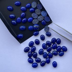 8mm 10mm Naturel Lapis Lazuli Pierre Lisse Ovale Calibré Semi Précieux Cabochon de Pierres Précieuses au Prix de Gros pour les Bijoux - Product Image 4