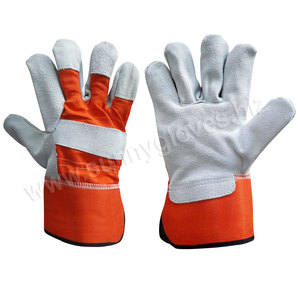 Gants de travail industriels Sunny Gloves de qualité supérieure, en cuir de vachette canadien, paume fendue, antidérapants, résistants aux déchirures, sans latex - Product Image 2