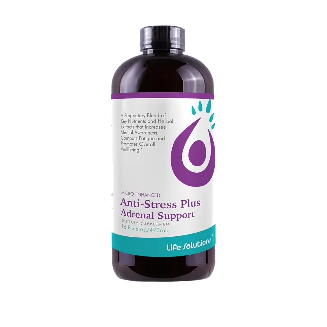 Yüksek kaliteli doğal ürün sıvı Anti-stres artı Adrenal destek sağlık takviyesi