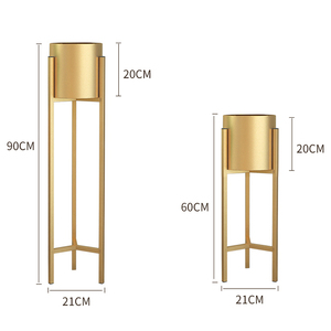 Flower Shop Display Rack,living Room Tall Planter <b>Stand</b>,gold Flower <b>Pot</b> - Product Image 1