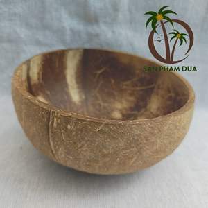 Juego de ensaladeras y cucharas de cáscara de coco orgánico hecho a mano, cuenco de laca ecológico, técnica personalizada para acampar, venta al por mayor - Product Image 4