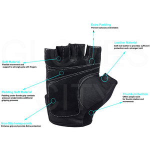 ถุงมือฟิตเนสครึ่งนิ้วสำหรับเล่นยิมนาสติกอุปกรณ์ฝึกยกน้ำหนักอุปกรณ์ป้องกันข้อมือสำหรับใช้ในการป้องกันมือ - Product Image 3