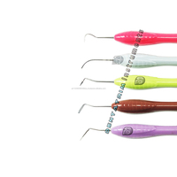 Set Peralatan Restorasi Resin Estetik, Gagang Silikon Gigi Instrumen Restoratif Resin Estetik