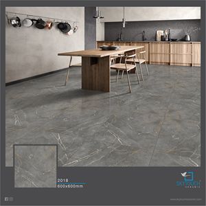 VENTE EN GROS PRODUIT CHAUD GRIS ET NOIR DERNIER NOUVEAU DESIGN 600X600 CARRELAGES DE SOL EN PORCELAINE POUR LA CONSTRUCTION du principal fabricant - Product Image 5