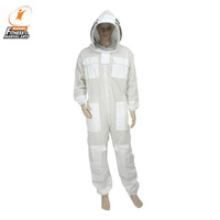 Costume professionnel pour abeilles, combinaison apiculteur en maille 3 couches, pièces