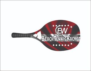 Raquettes de beach tennis sur mesure pour padel/spaddle, en fibre de carbone et de verre, face de 22 mm, poids de 320-340 g, longueur de 50 cm, logos et couleurs personnalisés - Product Image 5