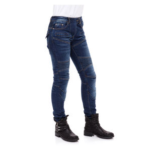 กางเกงยีนส์นักขี่จักรยานสไตล์ยางสำหรับผู้หญิงกางเกงยีนส์สไตล์ทีมพิมพ์ลายชื่อทีมกีฬามอเตอร์ไซด์ระบายอากาศได้ดี - Product Image 3