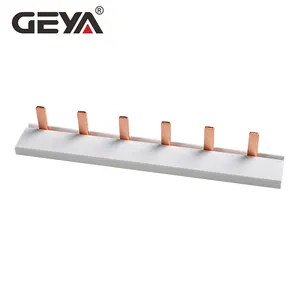 GEYA-Barra de cobre tipo PIN-1P-6 63A para caja de distribución, interruptor de circuito, conector MCB 63A