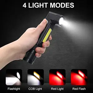 Multifunktions-LED-Taschenlampe Cob LED-Taschenlampe 90-Grad-Taschenlampen wiederauf lad bares Arbeits licht für die Autore paratur
