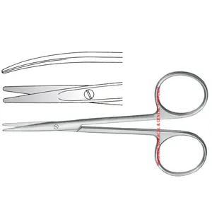 STRABISMUS Fine Operating Scissors BLUNT/BLUNT Point Curved 11CM The Basis of Surgical Instruments Japanese Stainless Steel PK