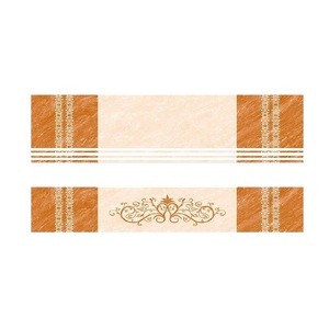 Azulejos de escalera con textura de piedra, color naranja y crema, S-300x1200mm, R-200x1200mm - Product Image 1