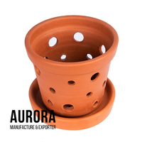 Pot de fleurs en terre cuite coloré pour jardin, pot de plante en terre cuite naturelle, poterie en céramique, jardinière, vente chaude