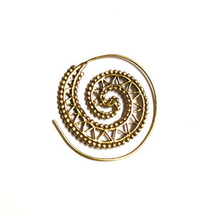 Boucles d'oreilles tribales en argent sterling 925 et composants de bijoux - Product Image 1