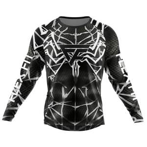 Camiseta de Motocross para hombre de alta calidad, venta al por mayor, impresión personalizada, ropa deportiva de carreras todoterreno de secado rápido, longitud larga para ciclismo - Product Image 3