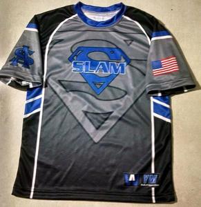 Maillot de compression 3D sublimé 100% polyester respirant, écologique, séchage rapide, vêtements de fitness, MMA, sport, adultes - Product Image 2