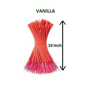 Encens de parfums de vanille, pièces, 19 pouces, bâtonnets d'encens en vrac, couleur rouge, exportation dans le monde - Product Image 1