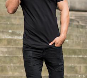 T-shirts à col rond en polyester à séchage rapide pour hommes avec impression de logo personnalisé, vêtements de sport promotionnels - Product Image 6