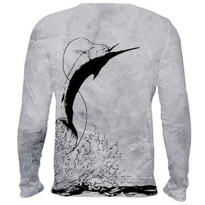 เสื้อตกปลาสำหรับผู้ชาย น้ำหนักเบา ระบายอากาศได้ดี ป้องกันแสงแดด UPF แขนยาว สำหรับกิจกรรมกลางแจ้ง UPF50 ลายปลาทาร์ปอน - Product Image 4